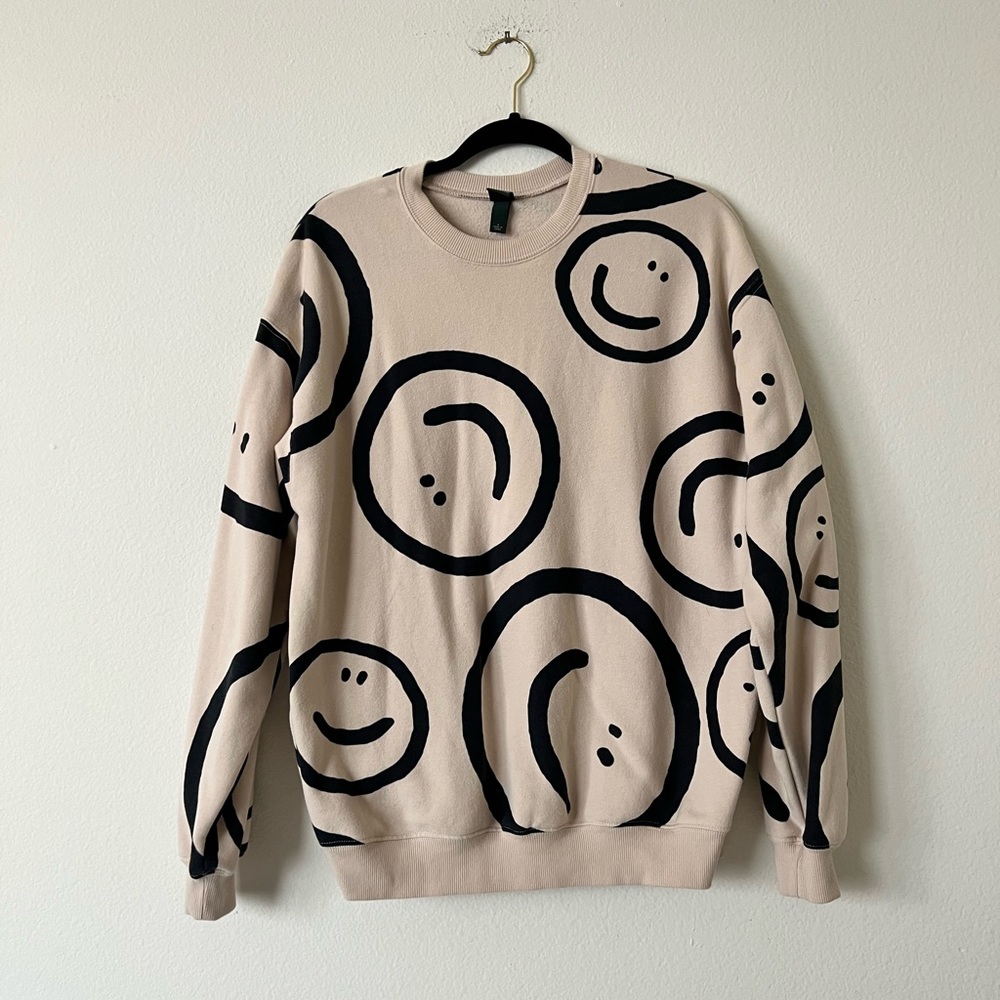 Wild Fable Viral Smiley Face Sweater